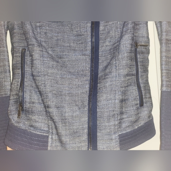 5. NWT 7 FOR ALL MANKIND MARL BOMBER SIZE XS - Picture 6 of 12